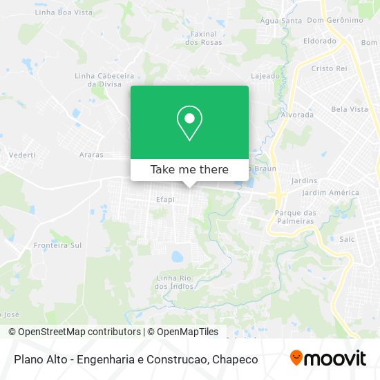 Plano Alto - Engenharia e Construcao map