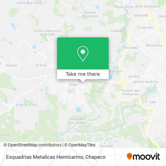 Esquadrias Metalicas Henricarmo map