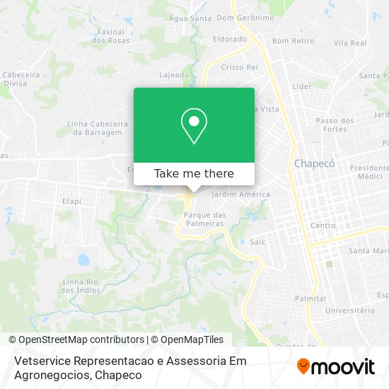 Vetservice Representacao e Assessoria Em Agronegocios map