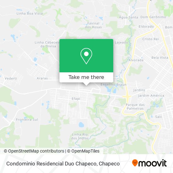 Mapa Condominio Residencial Duo Chapeco