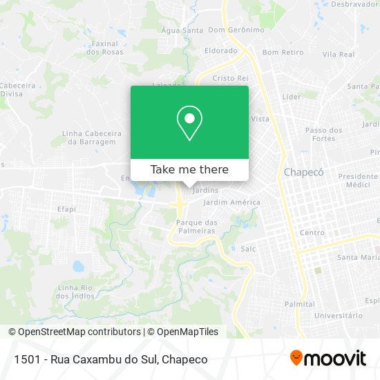 1501 - Rua Caxambu do Sul map