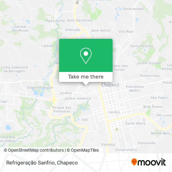 Refrigeração Sanfrio map