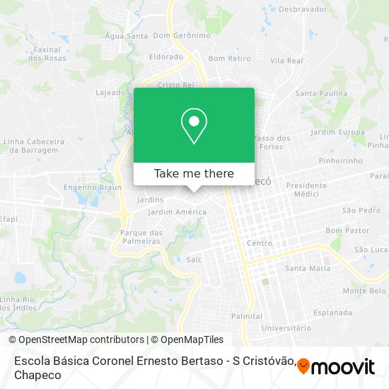 Escola Básica Coronel Ernesto Bertaso - S Cristóvão map