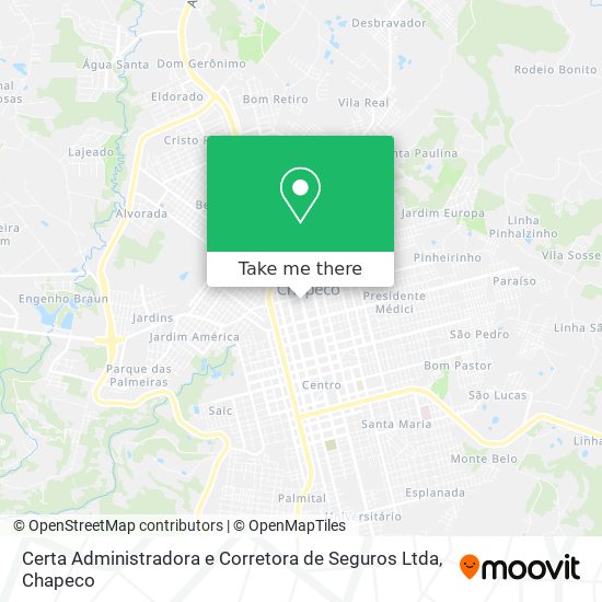 Certa Administradora e Corretora de Seguros Ltda map