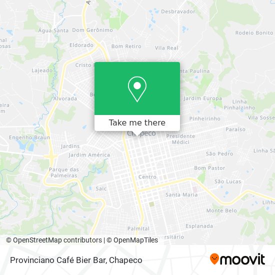 Provinciano Café Bier Bar map