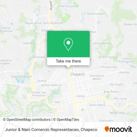 Junior & Nani Comercio Representacao map