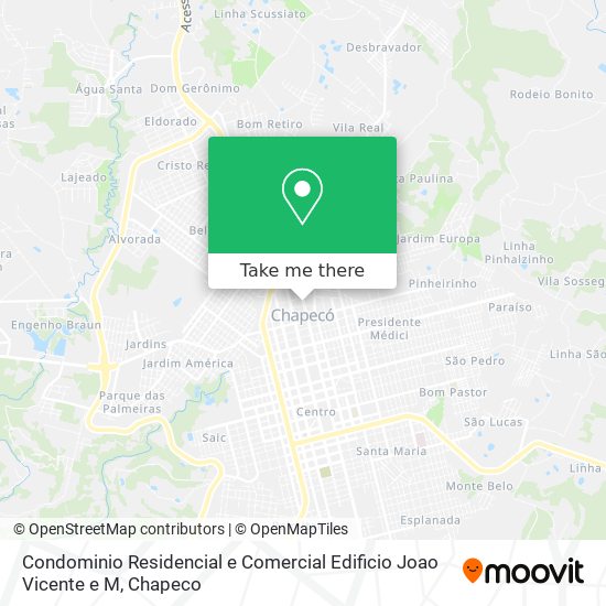 Mapa Condominio Residencial e Comercial Edificio Joao Vicente e M