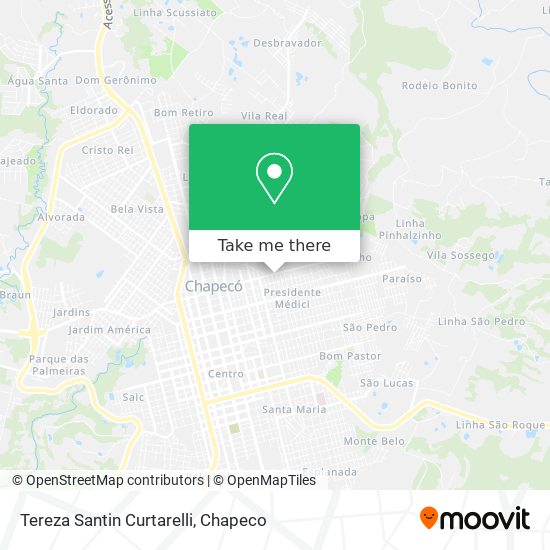 Tereza Santin Curtarelli map