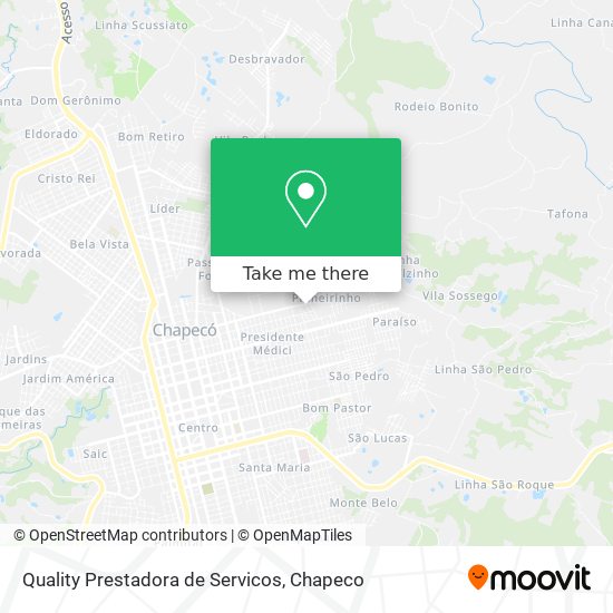 Quality Prestadora de Servicos map