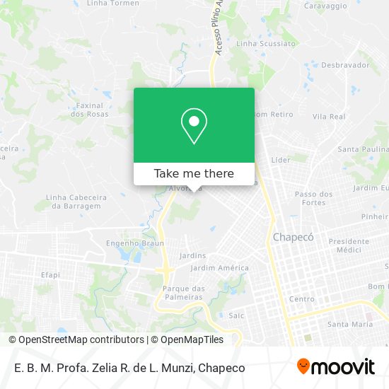 E. B. M. Profa. Zelia R. de L. Munzi map