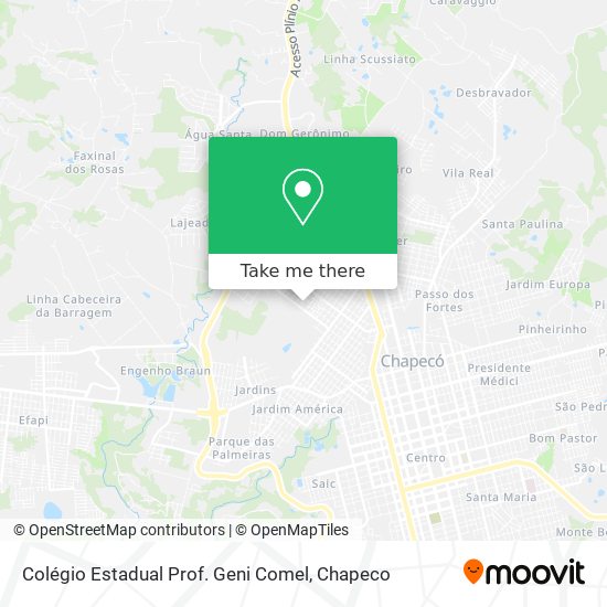 Colégio Estadual Prof. Geni Comel map