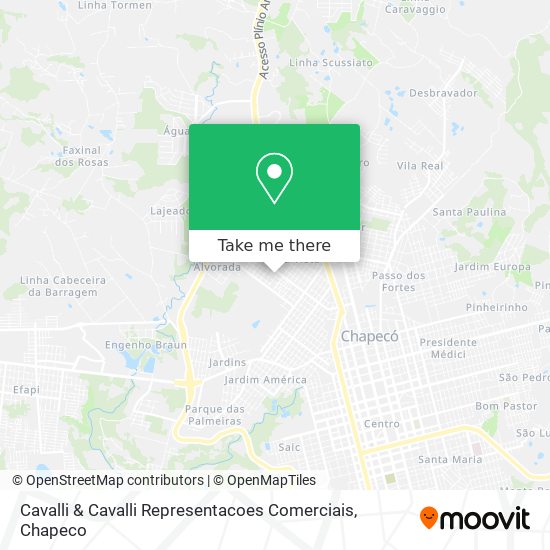 Cavalli & Cavalli Representacoes Comerciais map