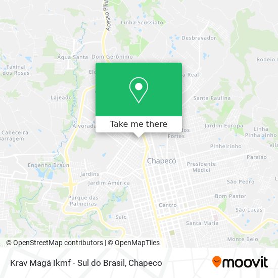 Krav Magá Ikmf - Sul do Brasil map