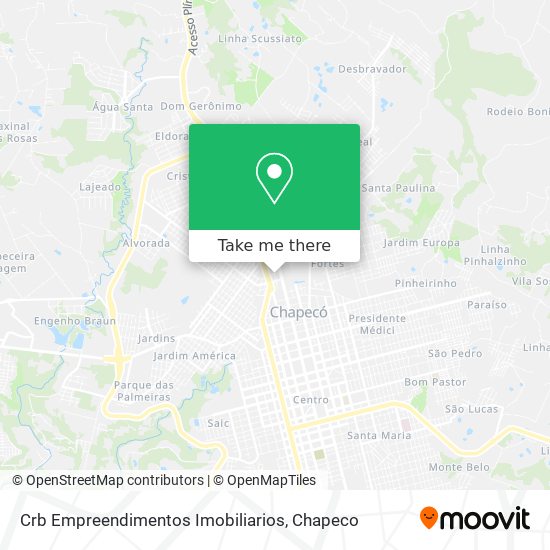 Mapa Crb Empreendimentos Imobiliarios