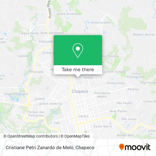 Cristiane Petri Zanardo de Meló map