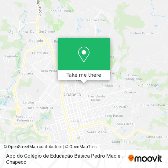 App do Colégio de Educação Básica Pedro Maciel map
