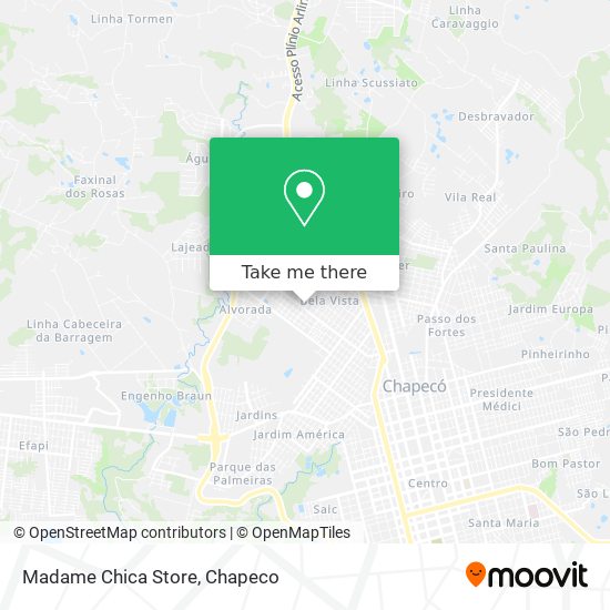 Madame Chica Store map