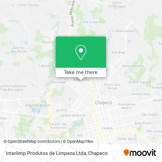 Mapa Interlimp Produtos de Limpeza Ltda