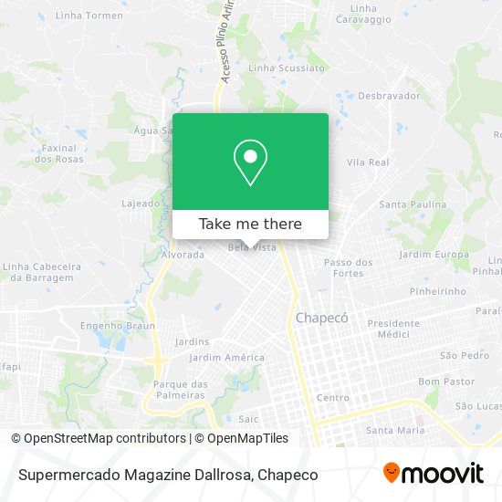 Mapa Supermercado Magazine Dallrosa