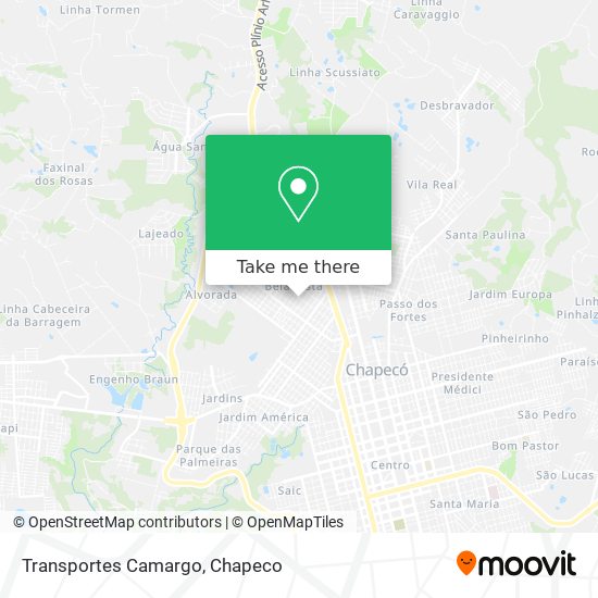 Transportes Camargo map