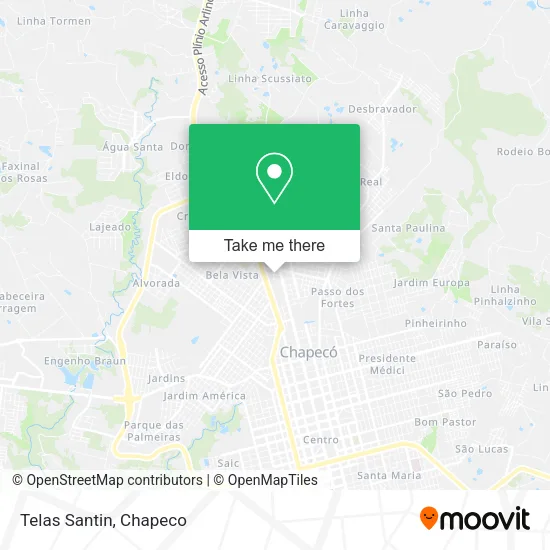 Telas Santin map
