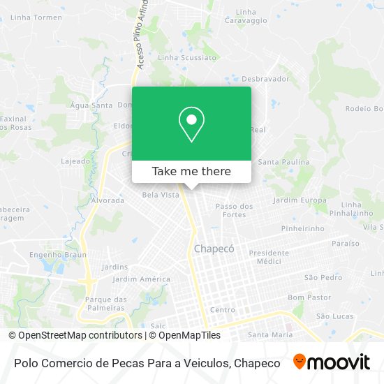 Polo Comercio de Pecas Para a Veiculos map