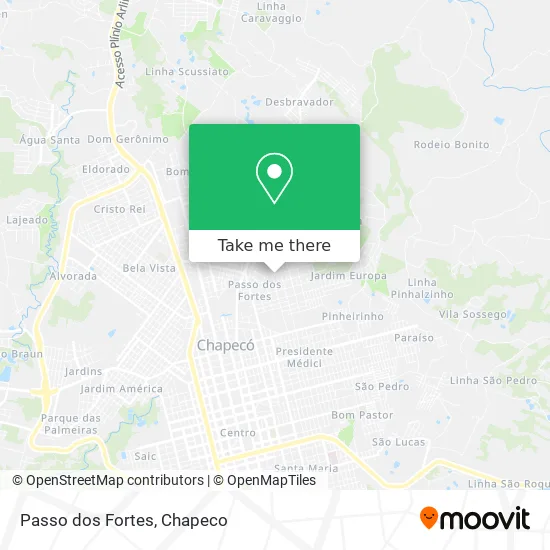 Passo dos Fortes map