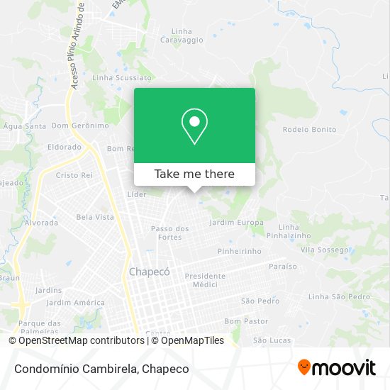 Condomínio Cambirela map