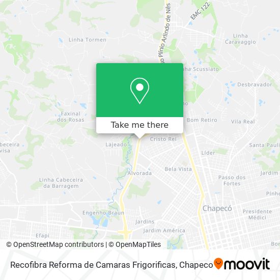 Recofibra Reforma de Camaras Frigorificas map