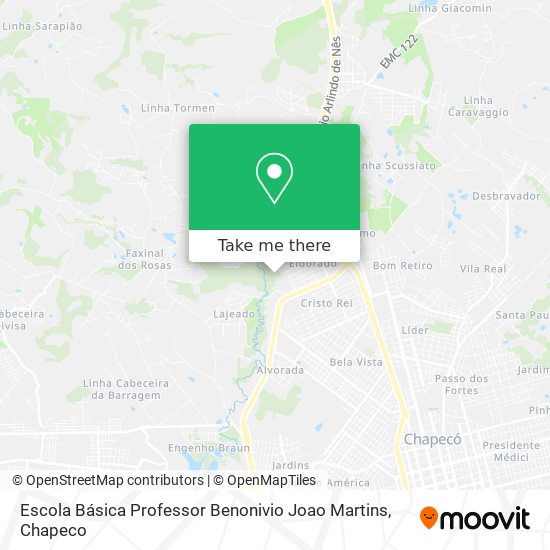 Escola Básica Professor Benonivio Joao Martins map