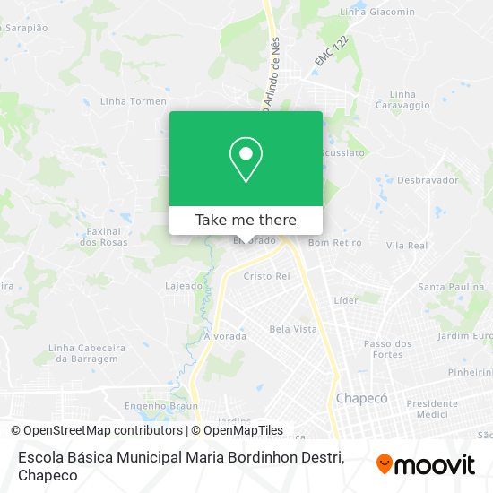 Escola Básica Municipal Maria Bordinhon Destri map