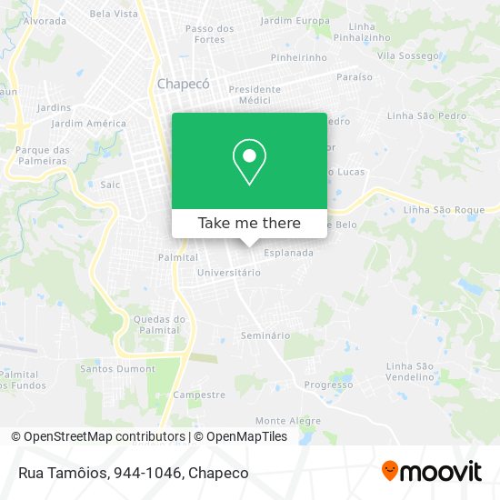 Mapa Rua Tamôios, 944-1046