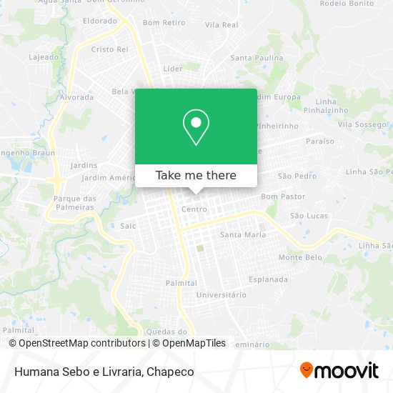 Humana Sebo e Livraria map