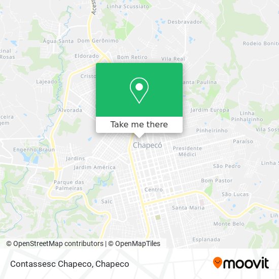 Contassesc Chapeco map