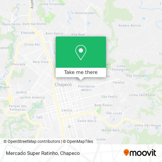 Mercado Super Ratinho map