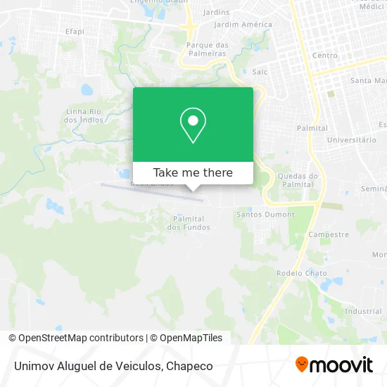 Unimov Aluguel de Veiculos map