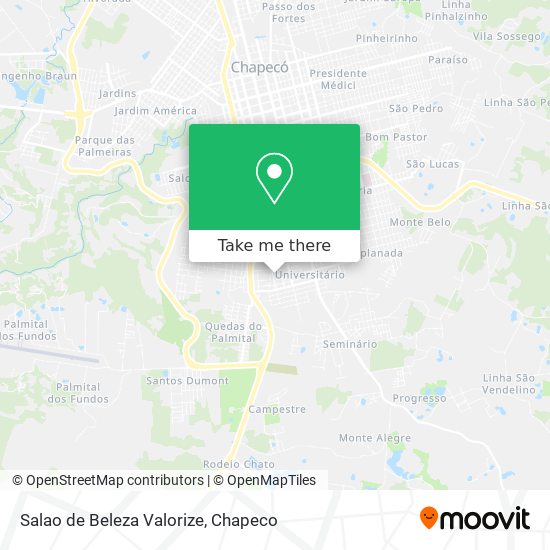 Salao de Beleza Valorize map