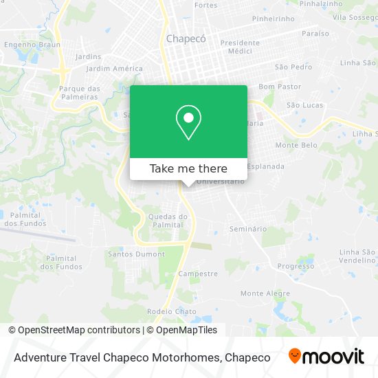 Adventure Travel Chapeco Motorhomes map