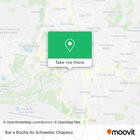 Mapa Bar e Bocha do Schneider