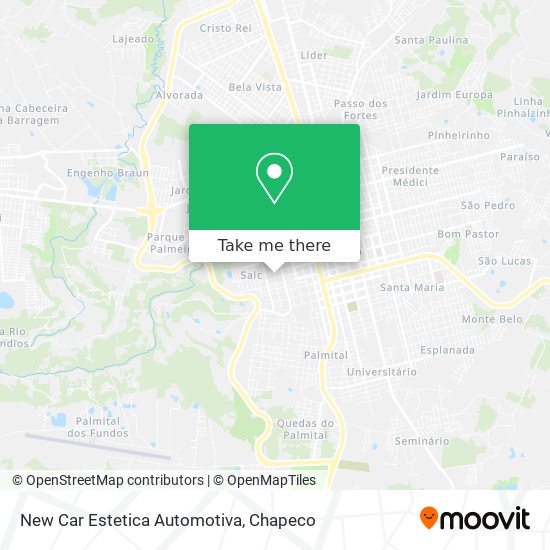 New Car Estetica Automotiva map