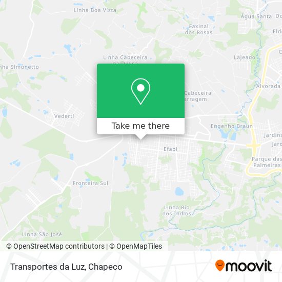 Mapa Transportes da Luz