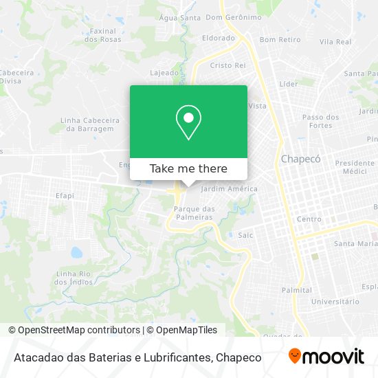 Atacadao das Baterias e Lubrificantes map