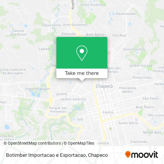 Botimber Importacao e Exportacao map