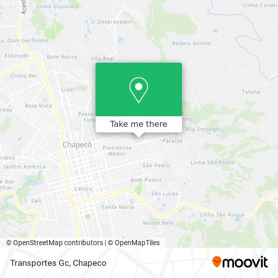Transportes Gc map