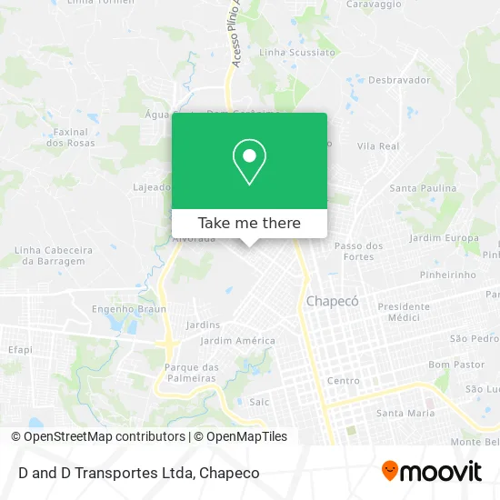 D and D Transportes Ltda map