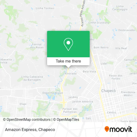 Amazon Express map