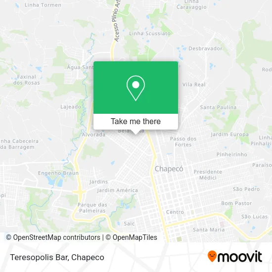 Teresopolis Bar map