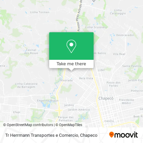 Tr Herrmann Transportes e Comercio map