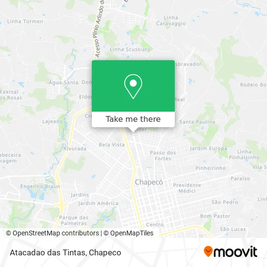 Atacadao das Tintas map