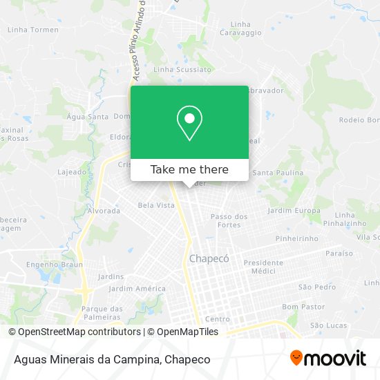 Aguas Minerais da Campina map